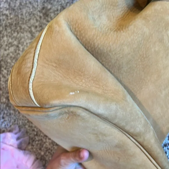 Vintage Dooney & Bourke Tan Leather Bucket Bag - Picture 7 of 13